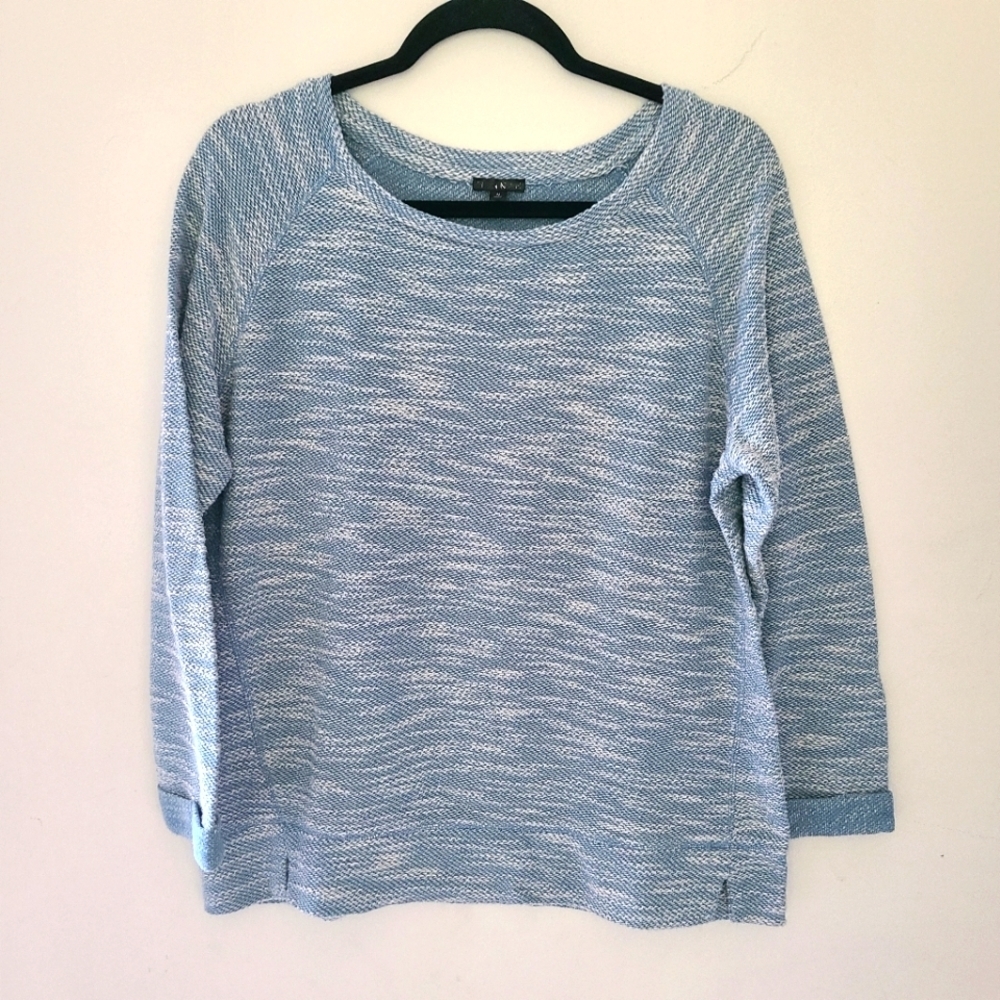 HANNAH blue Crew Neck  sweater